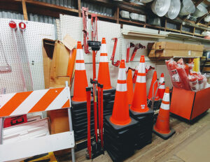 traffic cones cocoa beach florida